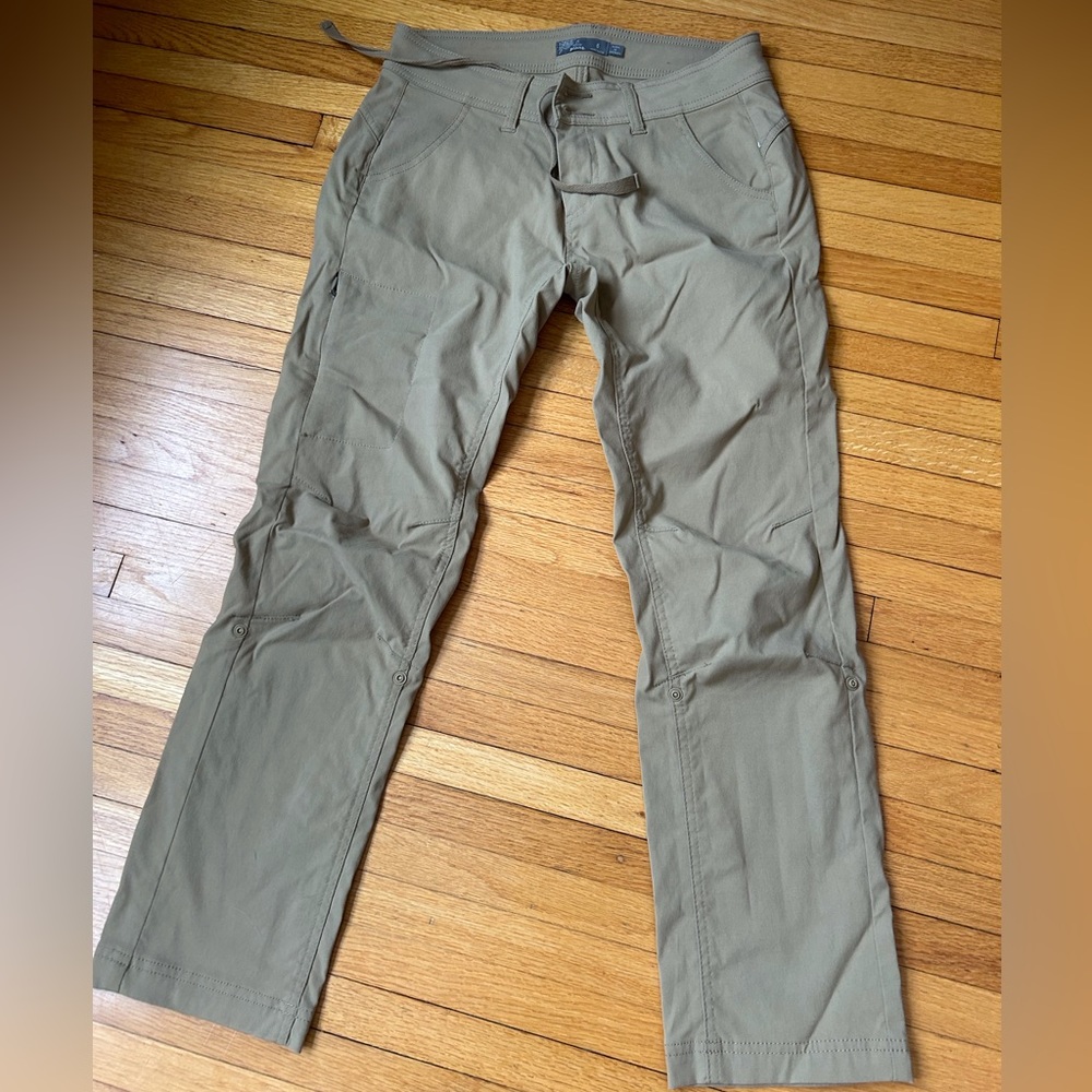 Prana Halle Women's Size 6 Short Inseam Tan Convertible Pants